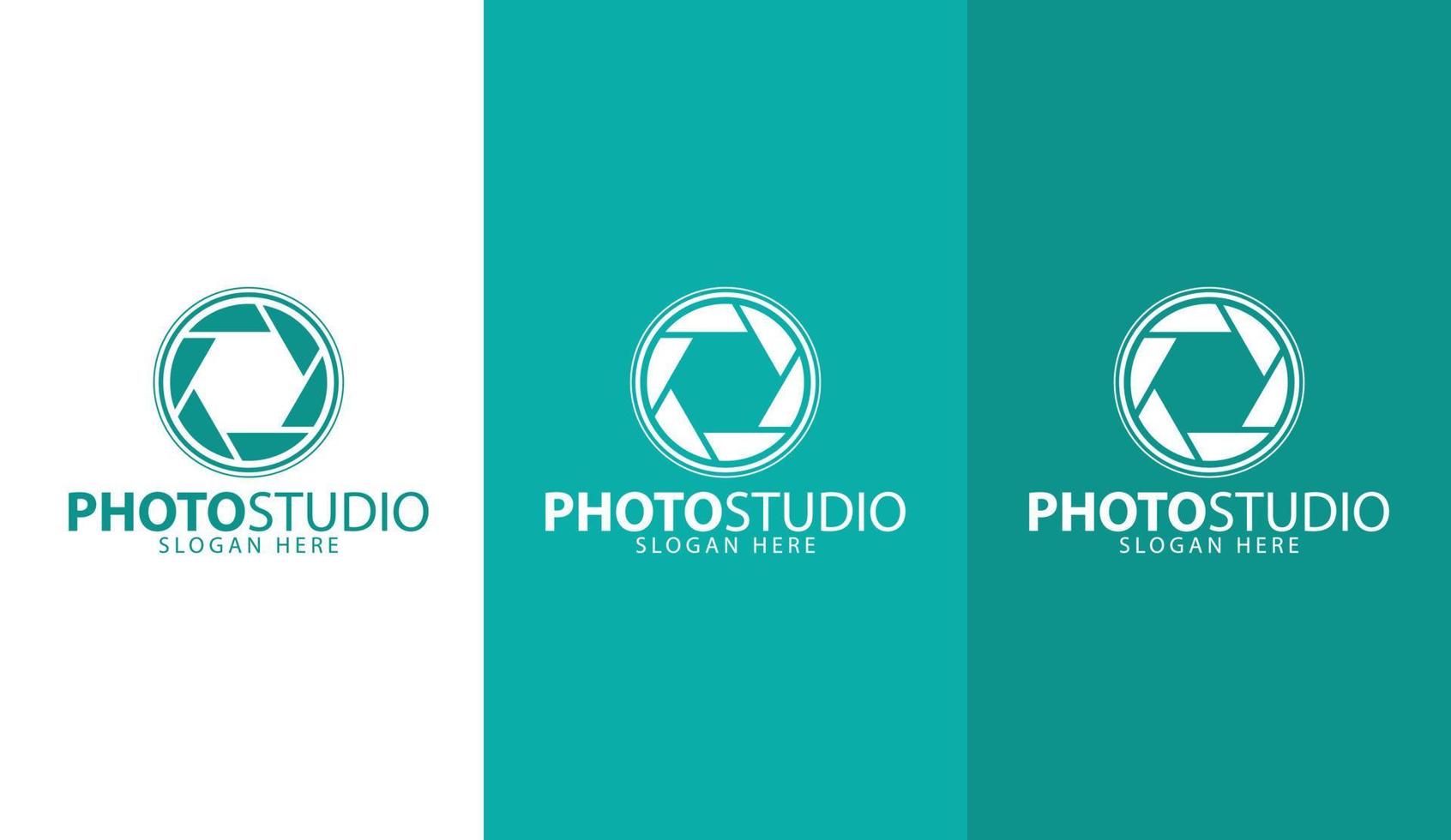 fotografi studio logotyp enkel design aning vektor