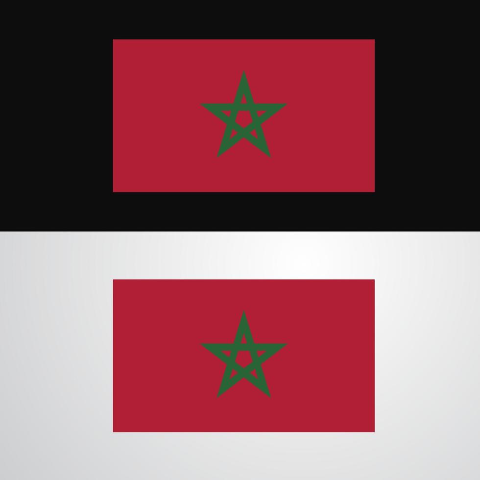 marokko flagge banner design vektor