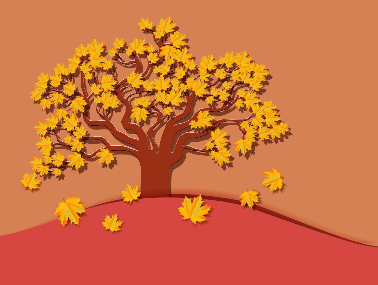 Herbstverkauf. Banner mit Herbstlaub. Hintergründe mit Herbstlaub. ein Werbeplakat, ein Social-Media-Beitrag, eine Rabattkarte oder eine Flyer-Designvorlage. Vektor-Illustration. vektor