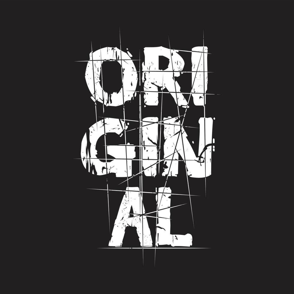 original- ny lutning grunge textur text effekt professionell typografi tshirt design för skriva ut vektor