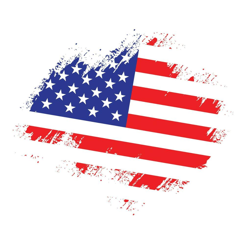 neue Splash Grunge Textur Vektor der amerikanischen Flagge