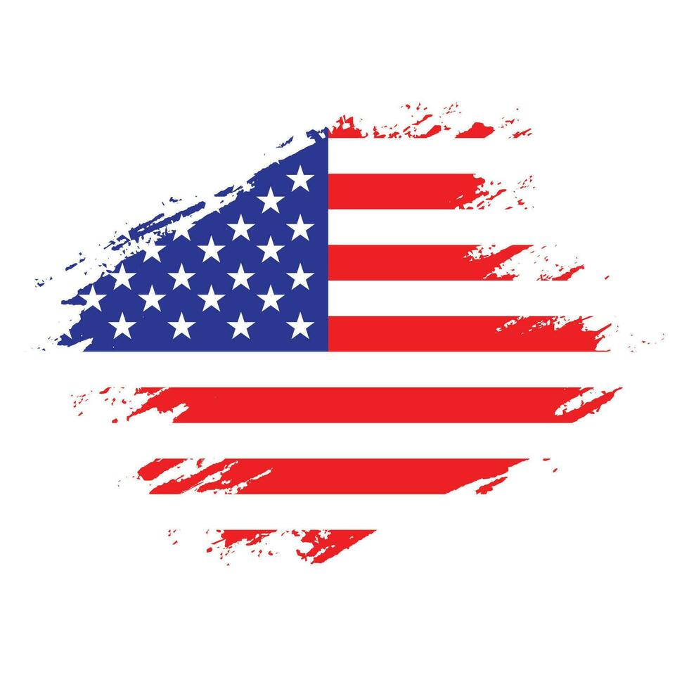 neue bunte abstrakte amerikanische Flagge vektor
