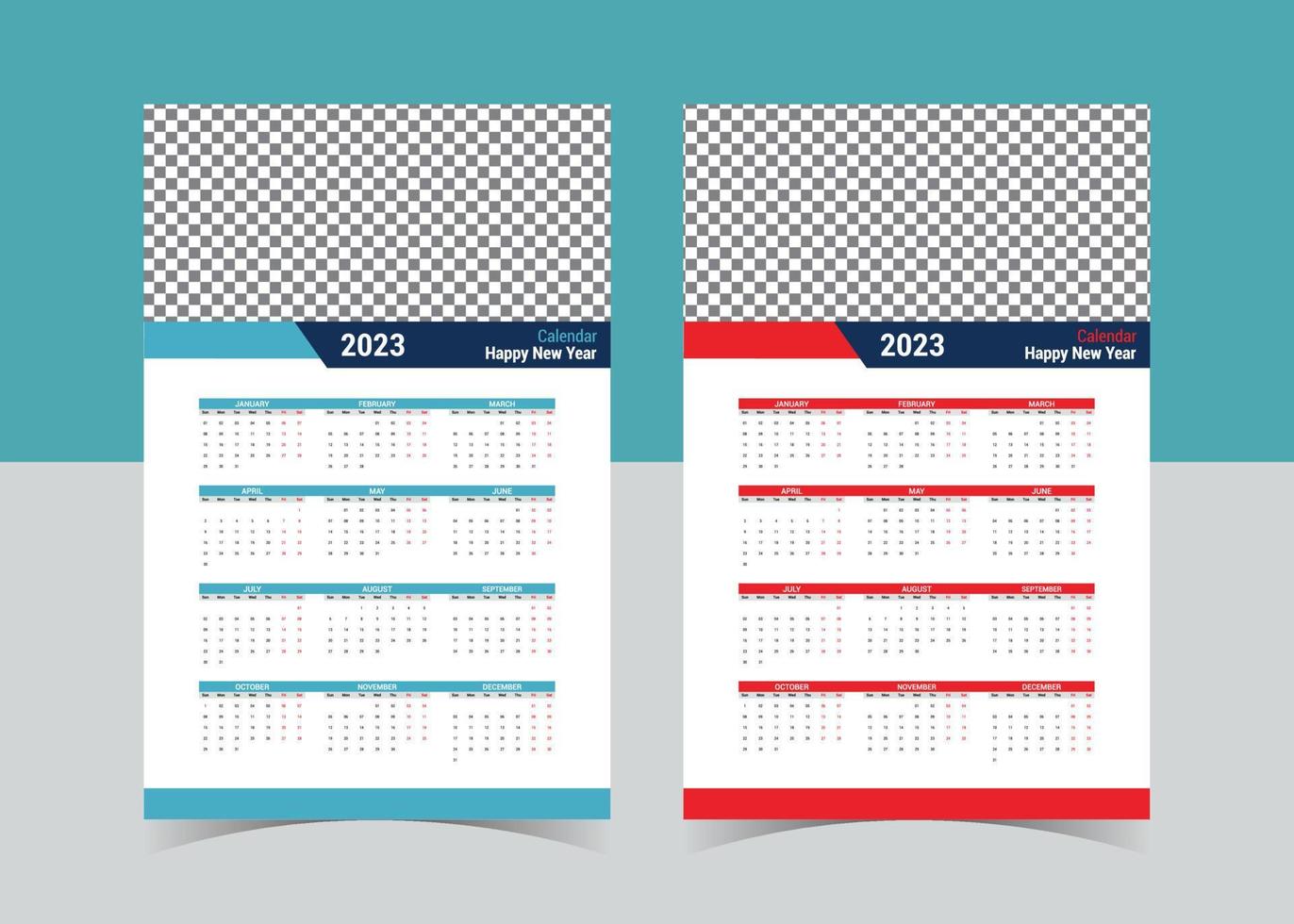 kalender för 2020 ny år i rena minimal tabell enkel stil. vektor