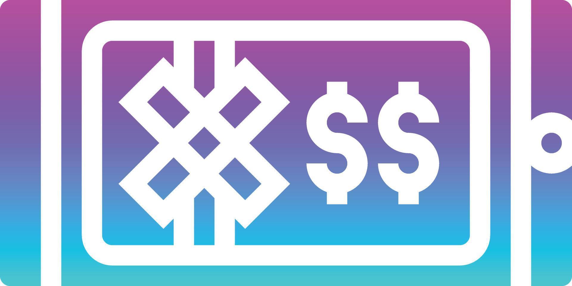 Geschenkkarte Geld Bargeld Smartphone E-Commerce - Farbverlauf solide Symbol vektor