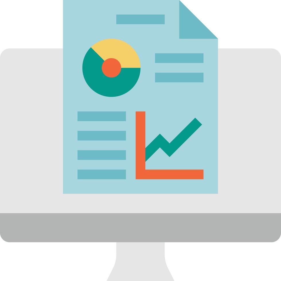 information grafik analys programvara utveckling - platt ikon vektor