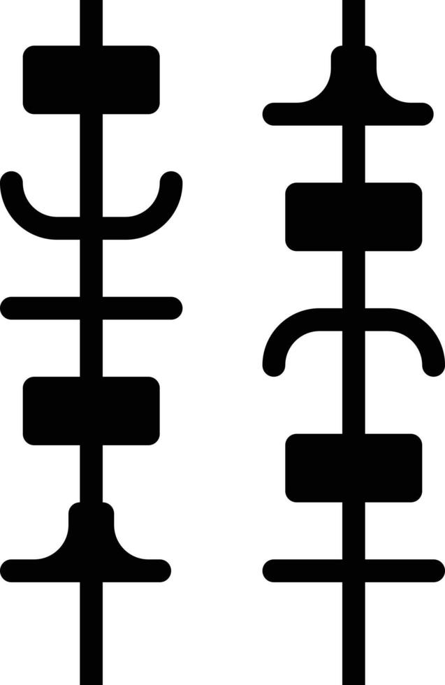 Grillfleisch - solides Symbol vektor