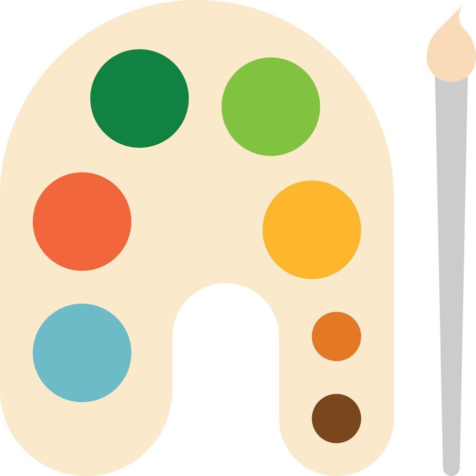 Färg palett brevpapper färger - platt ikon vektor