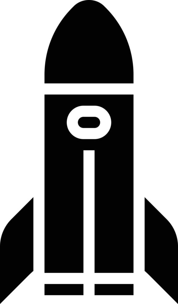 rymdskepp Plats transport - fast ikon vektor