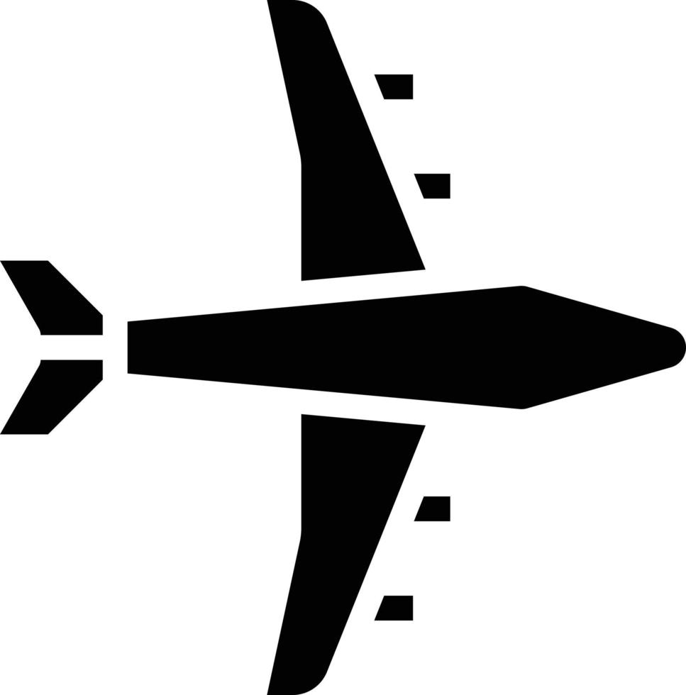 Flugzeugtransportflugzeug - solides Symbol vektor