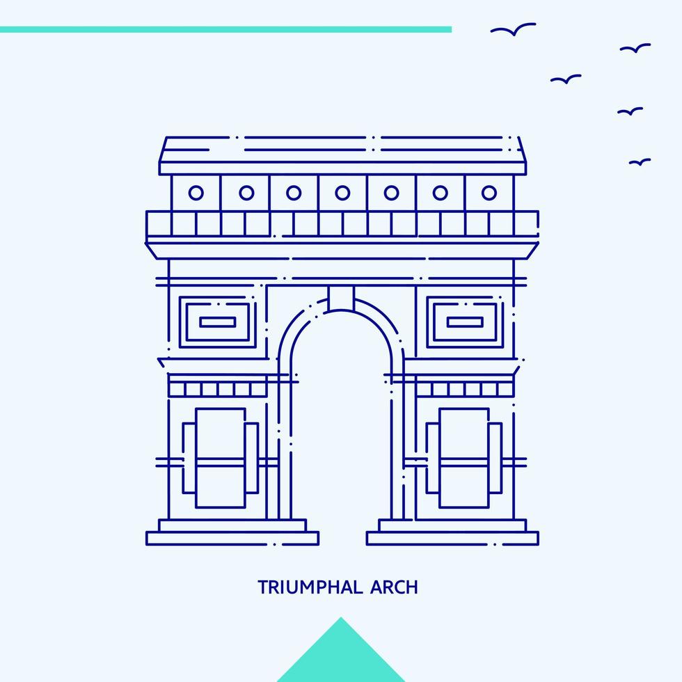 triumf- båge horisont vektor illustration