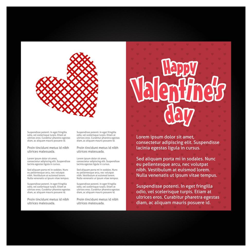 Lycklig valentines dag illustration av kärlek valentines dag uppsättning hälsning kort affisch flygblad baner design vektor