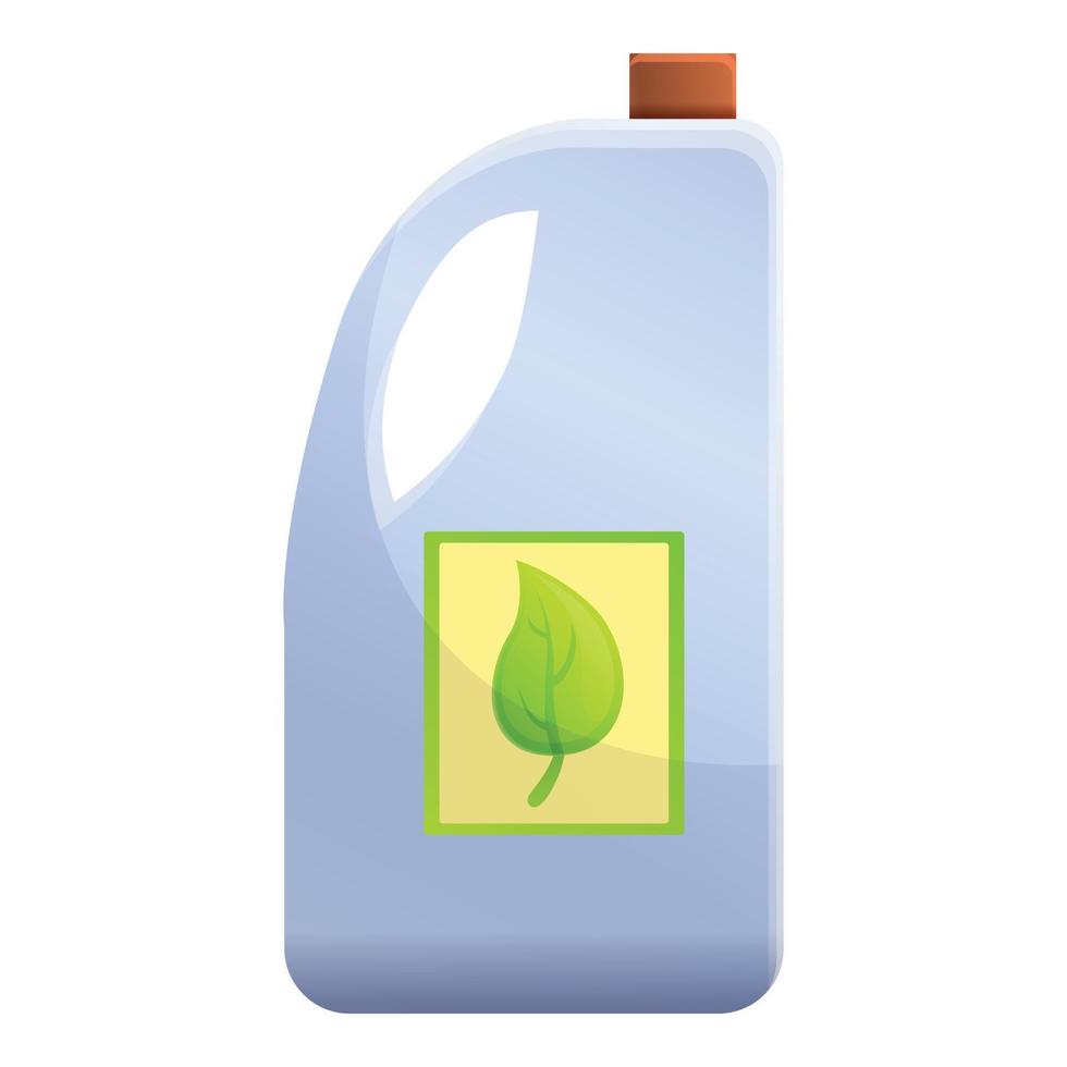 gödselmedel kompost flaska ikon, tecknad serie stil vektor