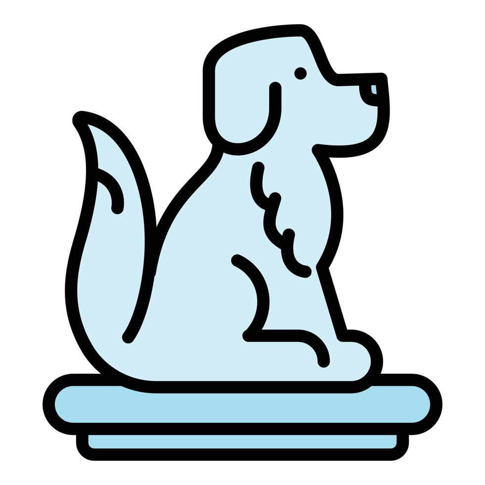 Hundehaus-Haustier-Symbol, Umrissstil vektor
