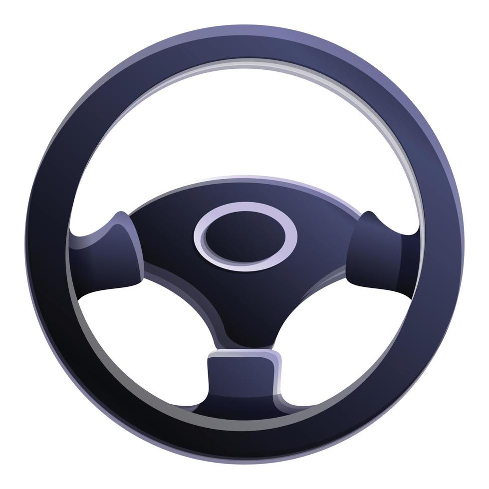 sport styrning hjul ikon, tecknad serie stil vektor