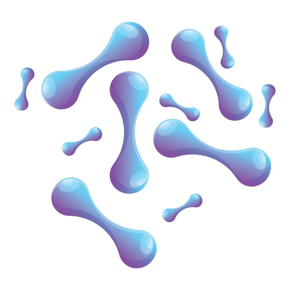 probiotika lactobaccilus ikon, tecknad serie stil vektor