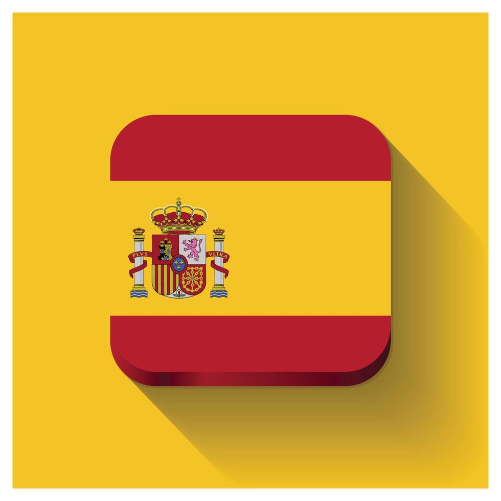 Spanien-Flaggen-Designvektor vektor