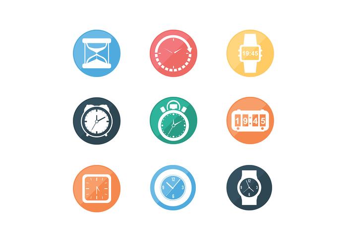 Olika Timer icon vektorer