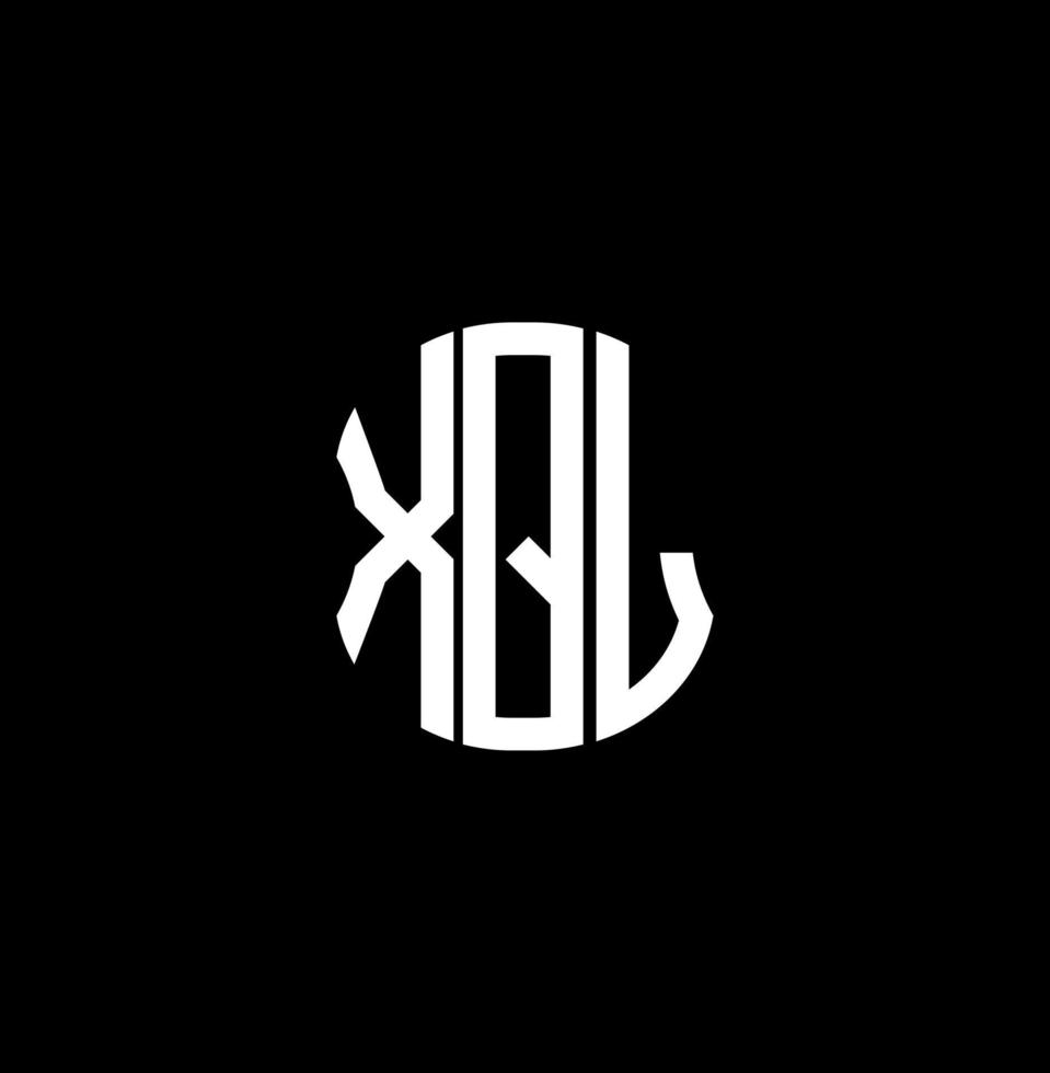 xql brev logotyp abstrakt kreativ design. xql unik design vektor