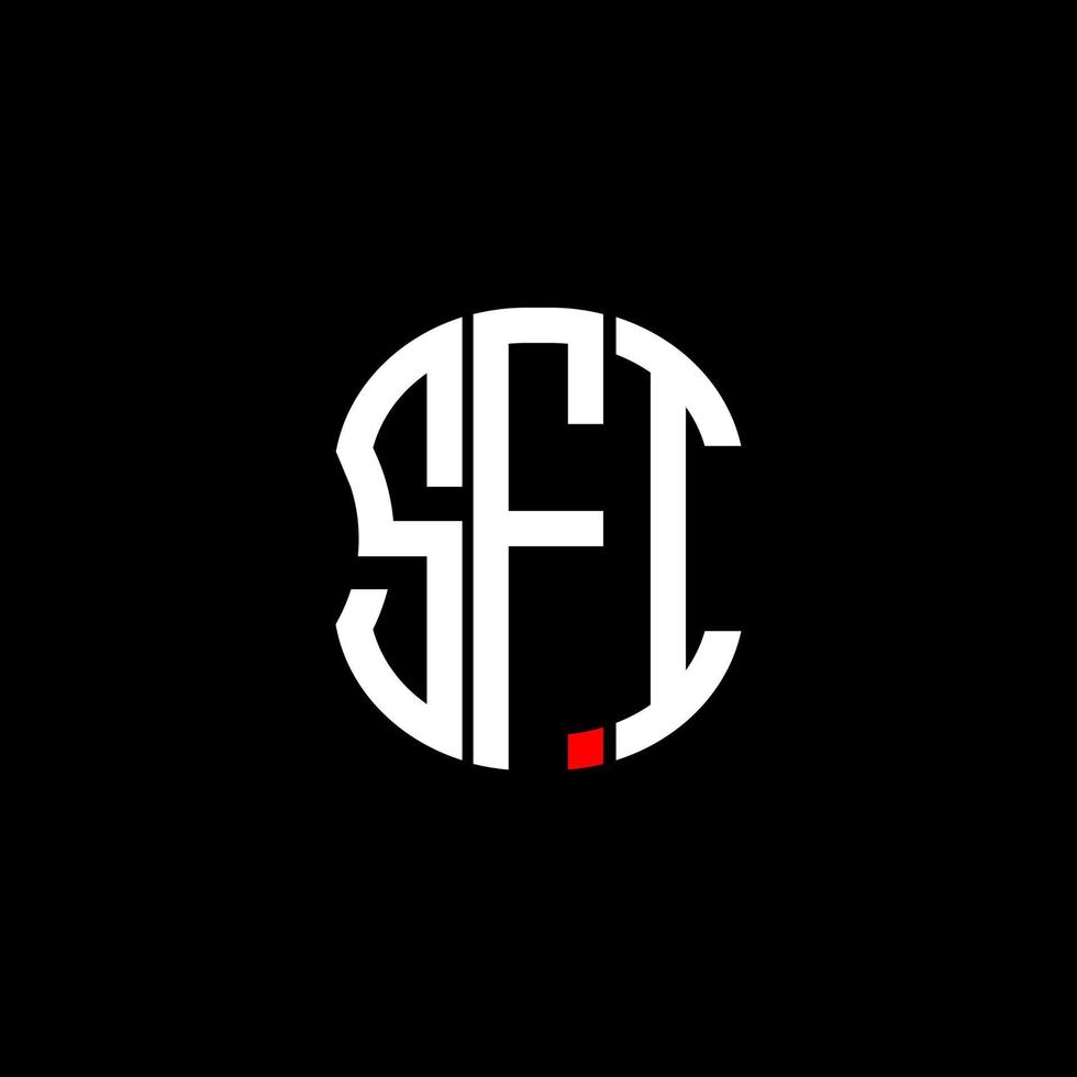sfi brief logo abstraktes kreatives design. sfi einzigartiges Design vektor