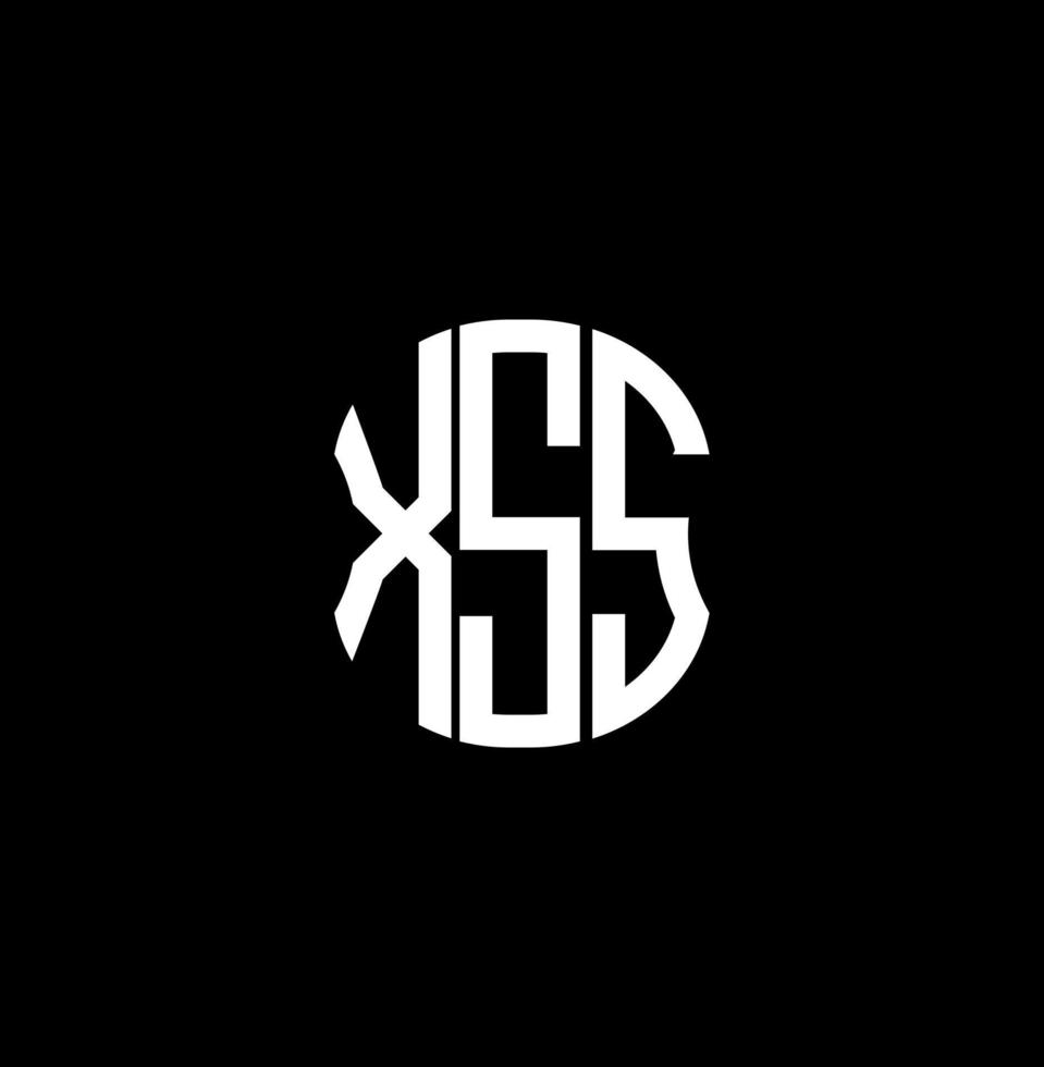 xss Brief Logo abstraktes kreatives Design. xss einzigartiges Design vektor