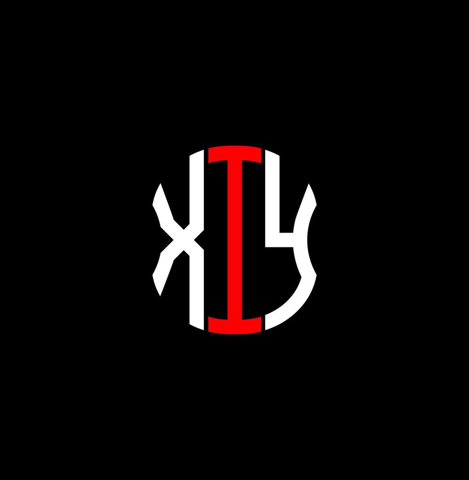 xiy brev logotyp abstrakt kreativ design. xiy unik design vektor