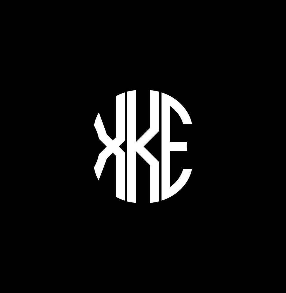 xke Brief Logo abstraktes kreatives Design. xke einzigartiges Design vektor