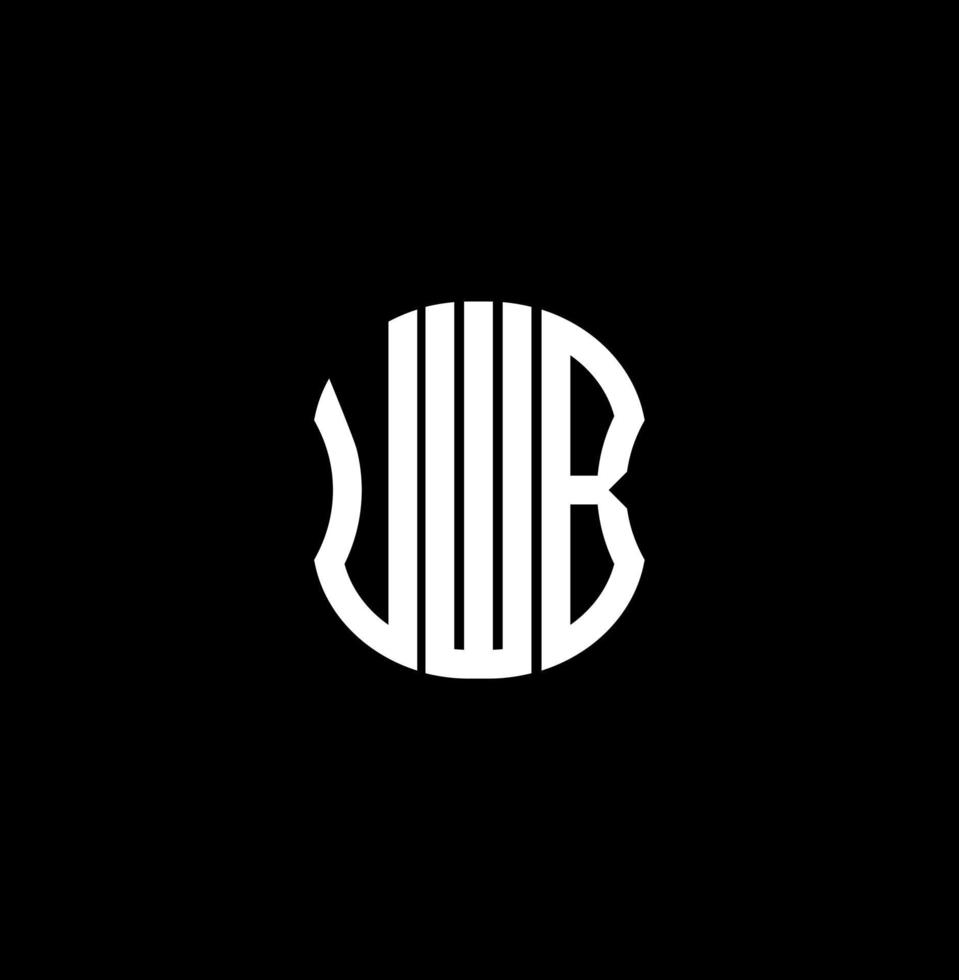 uwc brief logo abstraktes kreatives design. UWC einzigartiges Design vektor