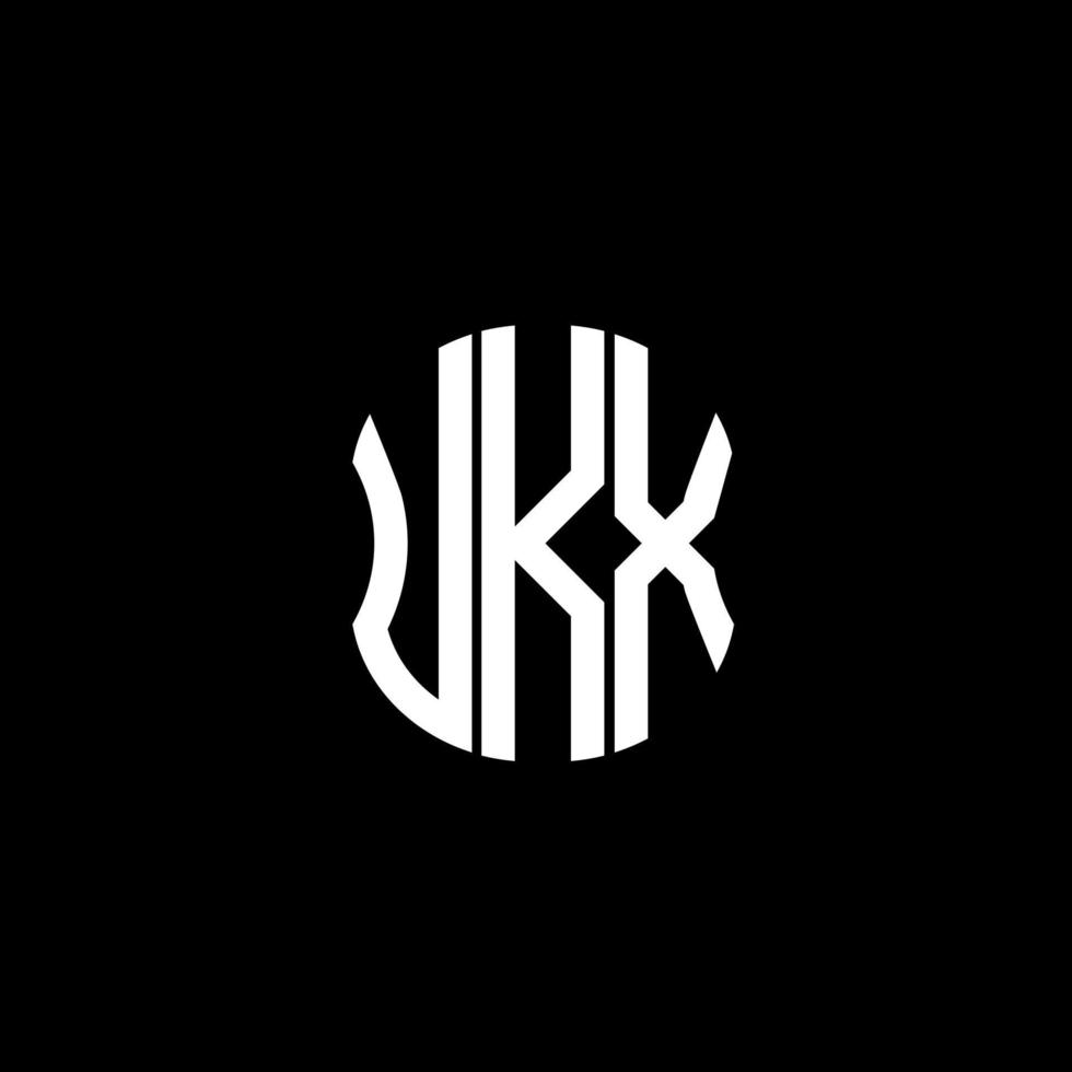 ukx brev logotyp abstrakt kreativ design. ukx unik design vektor
