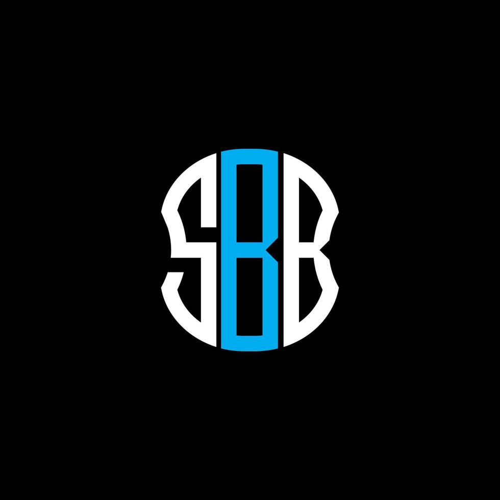 sbb brev logotyp abstrakt kreativ design. sbb unik design vektor