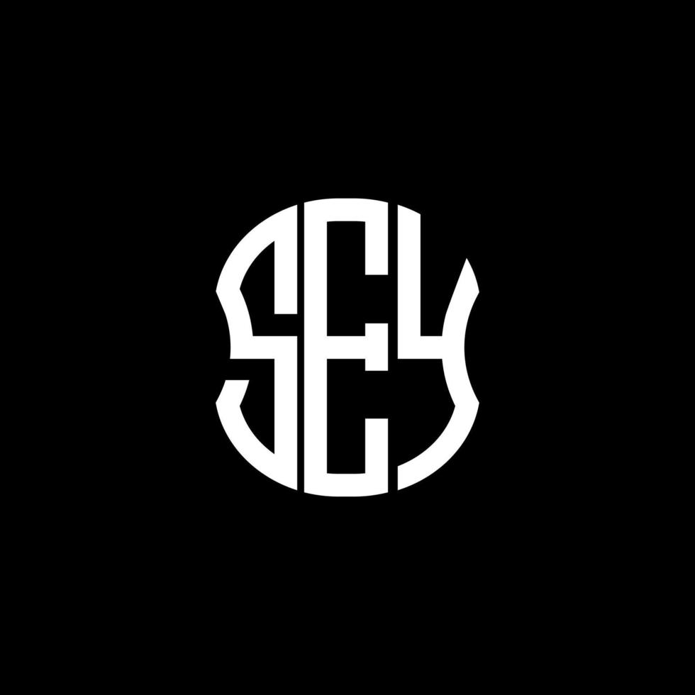 sey brief logo abstraktes kreatives design. sey einzigartiges Design vektor