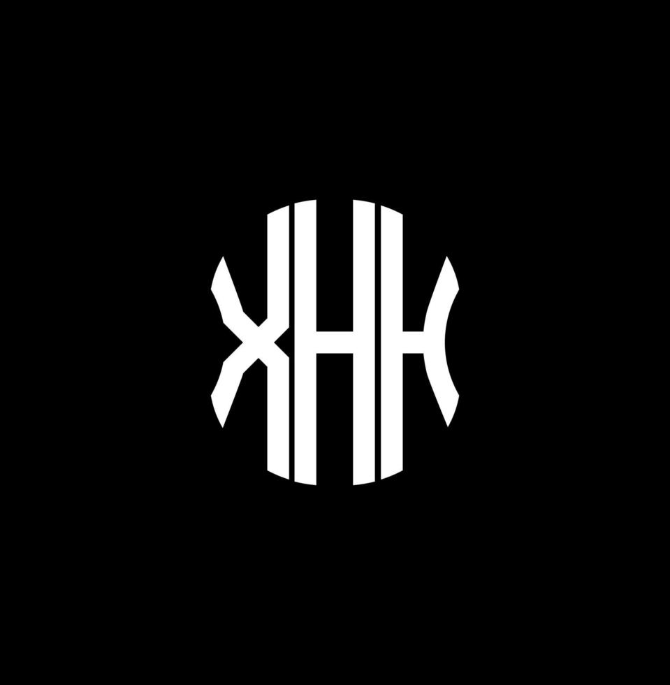 xhh Brief Logo abstraktes kreatives Design. xhh einzigartiges Design vektor