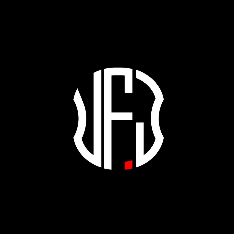 ufj Brief Logo abstraktes kreatives Design. ufj einzigartiges Design vektor