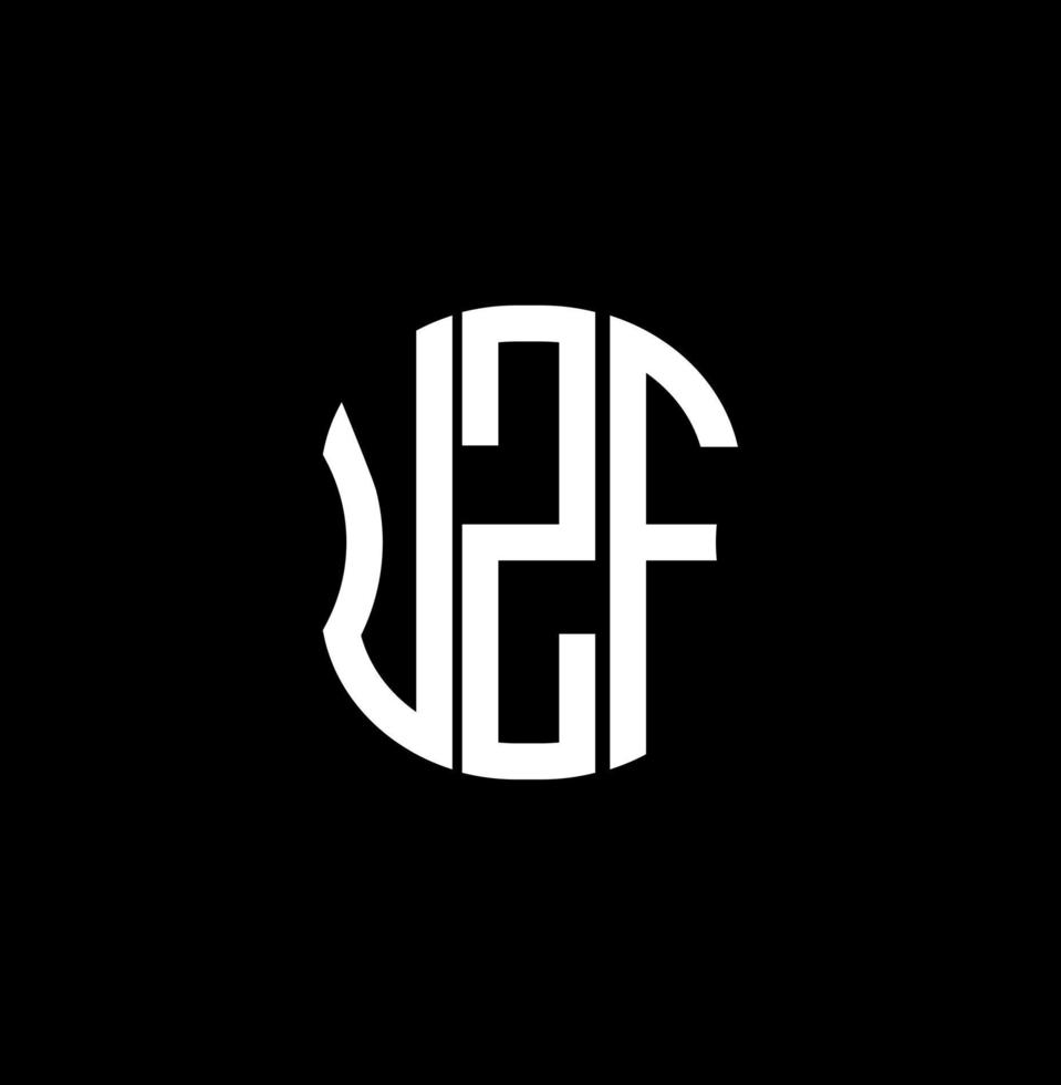 uzf brev logotyp abstrakt kreativ design. uzf unik design vektor