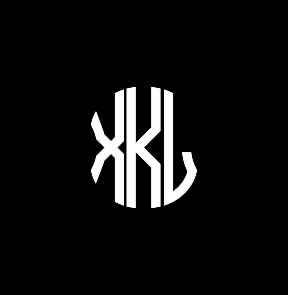 Xkl Brief Logo abstraktes kreatives Design. xkl einzigartiges Design vektor