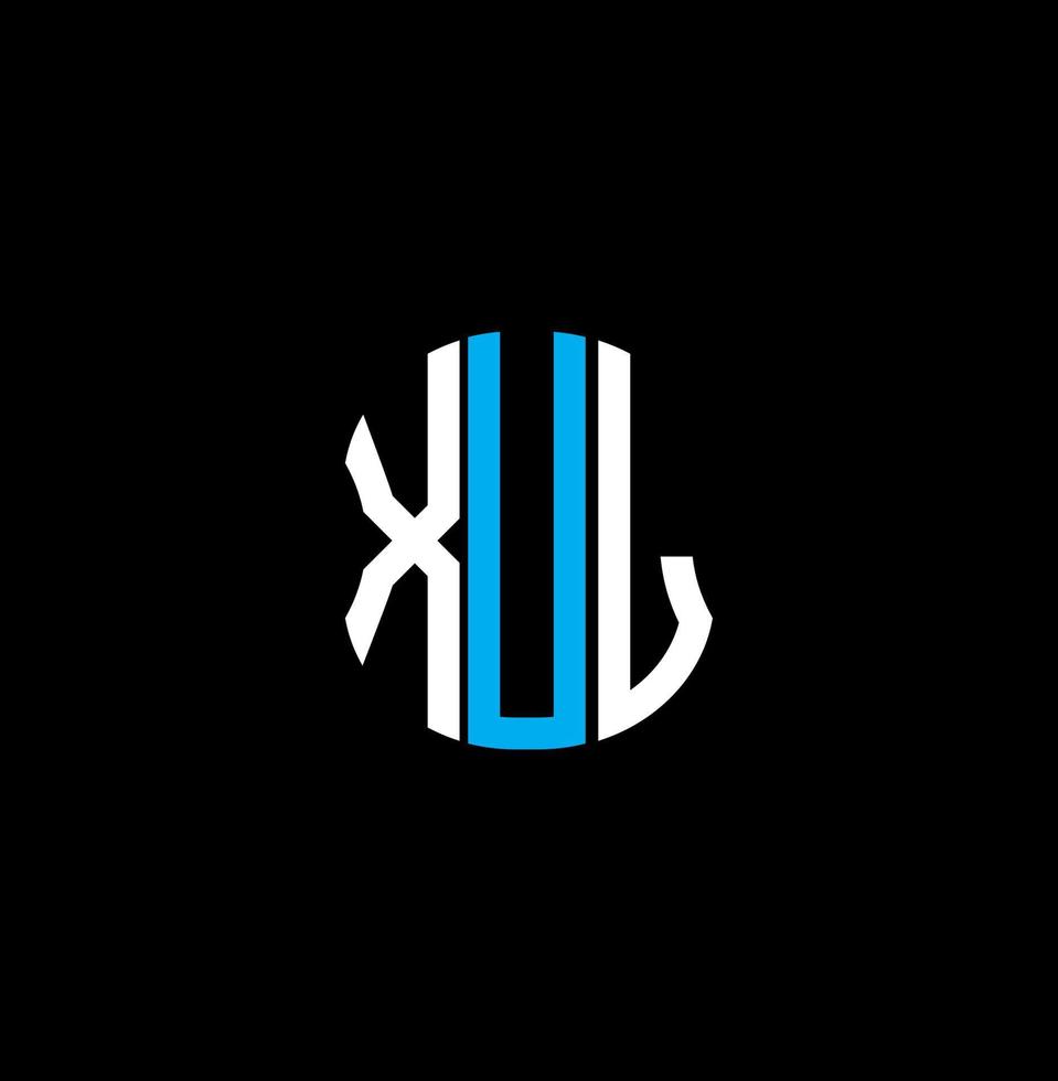 xul Brief Logo abstraktes kreatives Design. xul einzigartiges Design vektor
