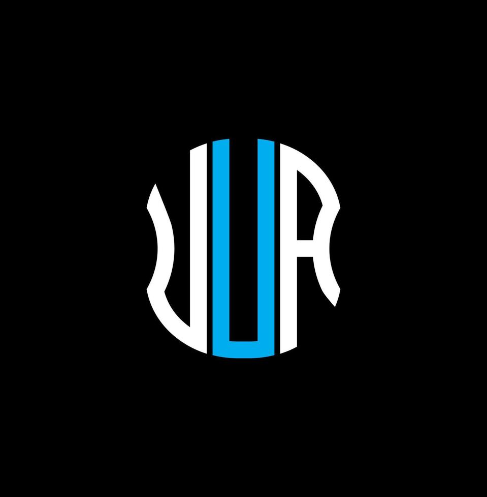 uua Brief Logo abstraktes kreatives Design. uua einzigartiges Design vektor