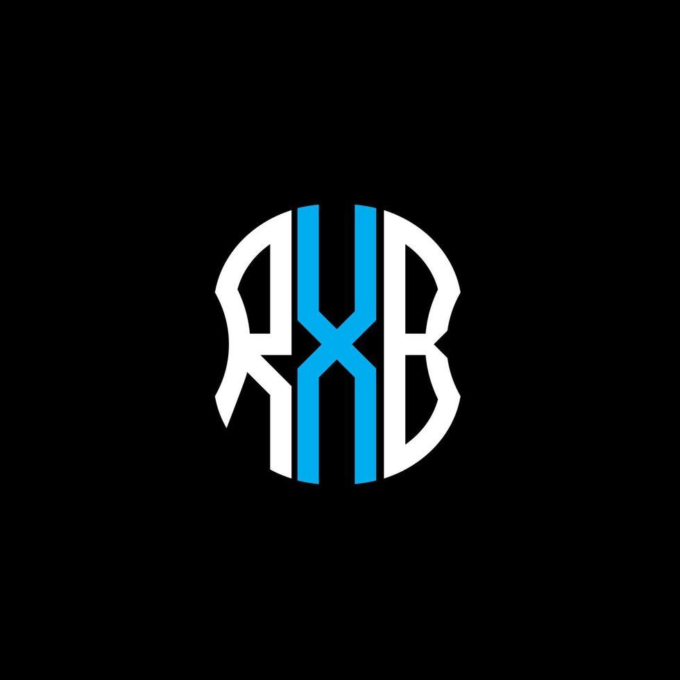 rxb brief logo abstraktes kreatives design. rxb einzigartiges Design vektor