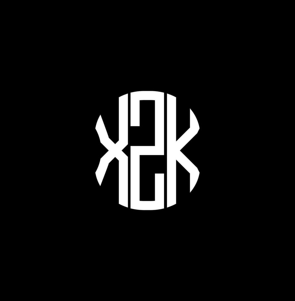 xzk Brief Logo abstraktes kreatives Design. xzk einzigartiges Design vektor