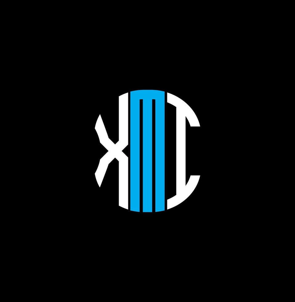 xmi Brief Logo abstraktes kreatives Design. xmi einzigartiges Design vektor