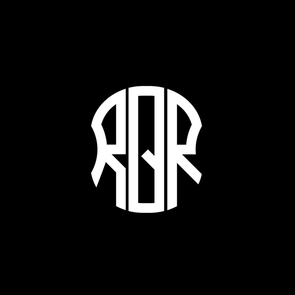 rqr brief logo abstraktes kreatives design. rqr einzigartiges Design vektor