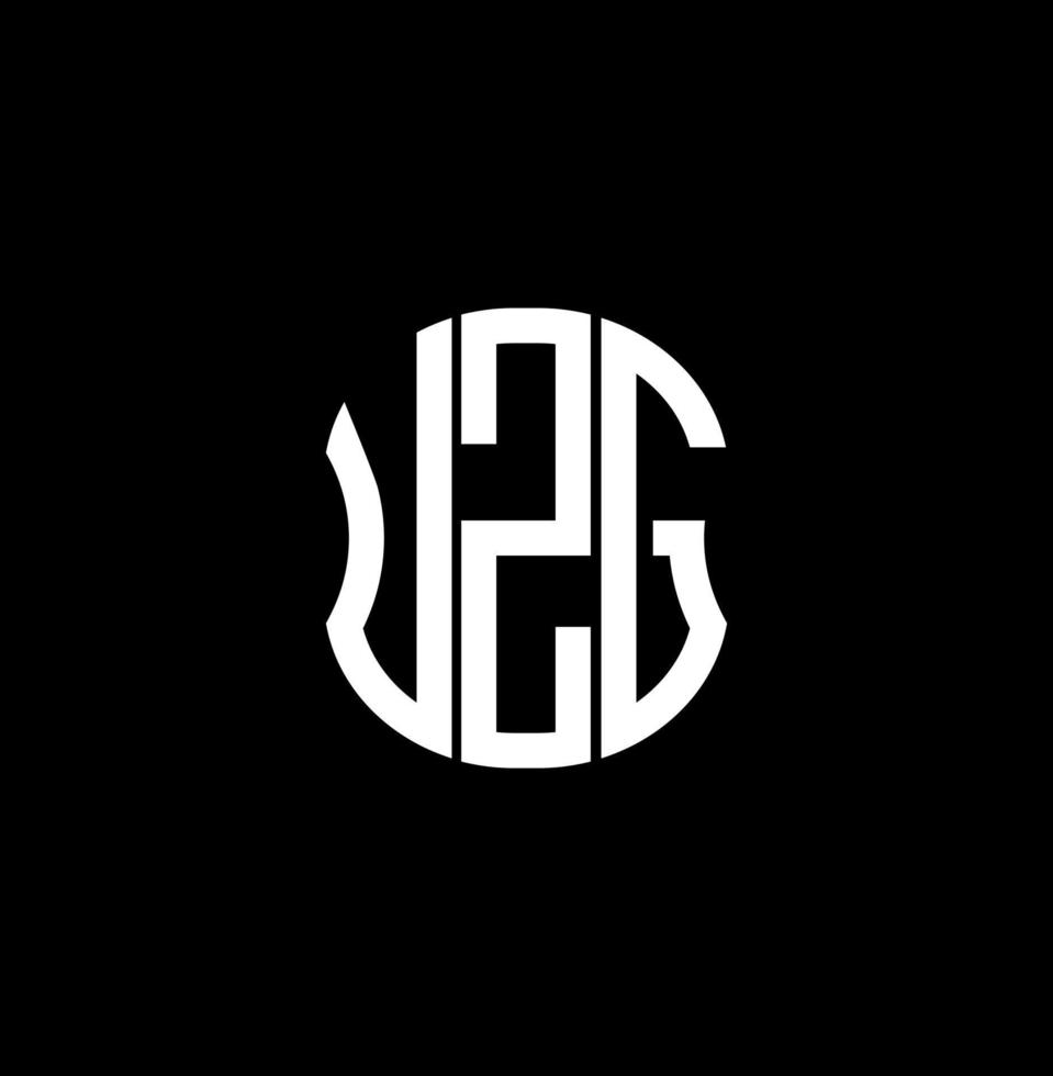 uzg brev logotyp abstrakt kreativ design. uzg unik design vektor
