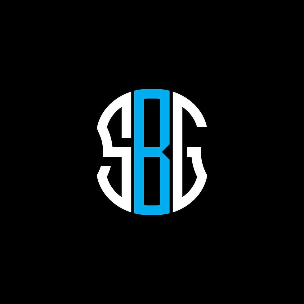 sbg brief logo abstraktes kreatives design. sbg einzigartiges Design vektor