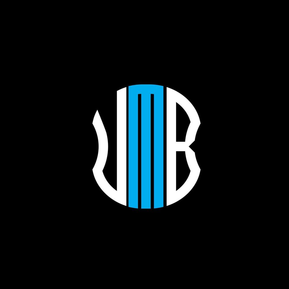 umb brief logo abstraktes kreatives design. Umb einzigartiges Design vektor