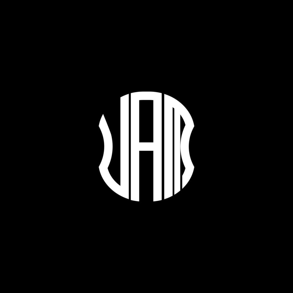 uam brev logotyp abstrakt kreativ design. uam unik design vektor