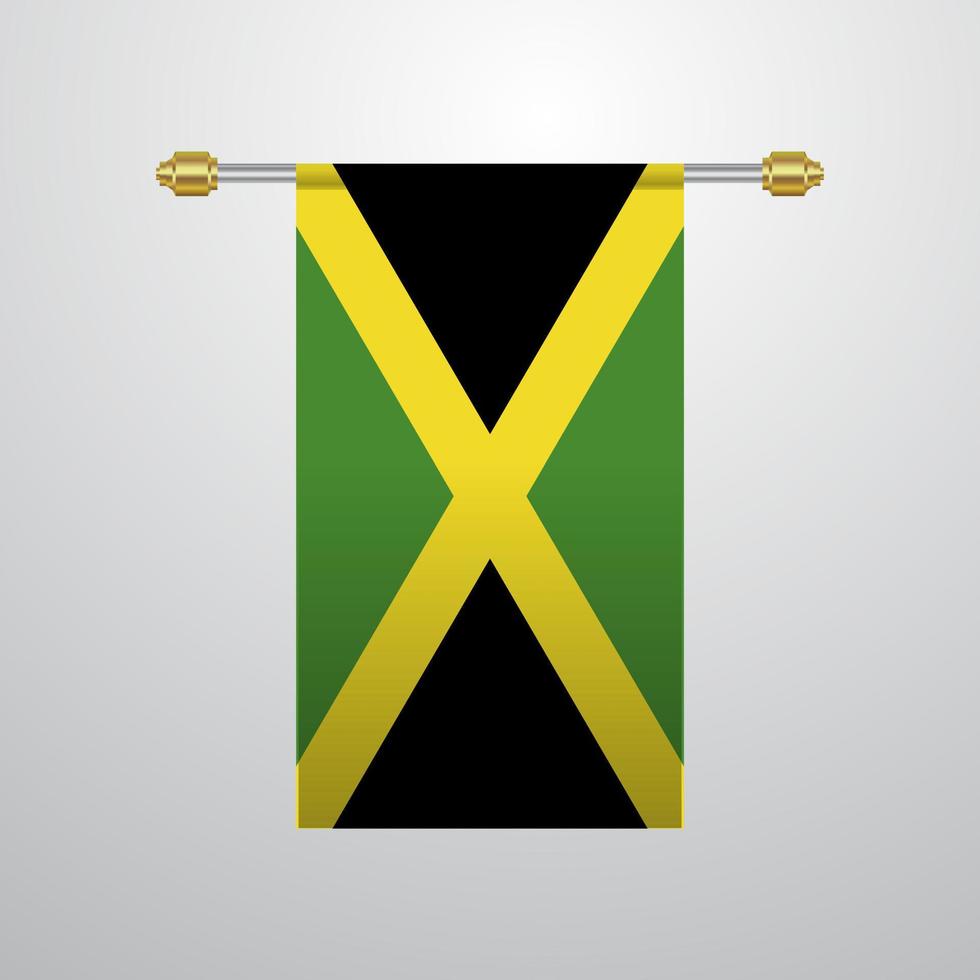 jamaica hängande flagga vektor