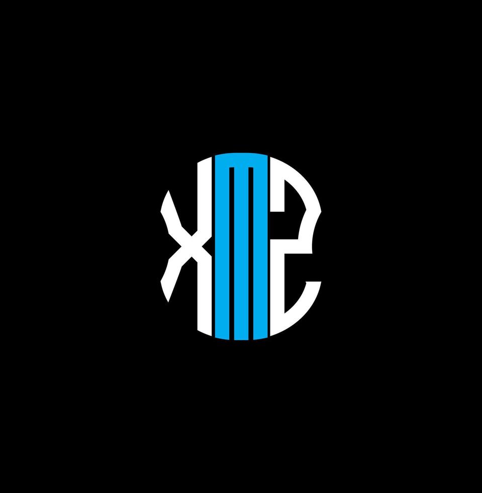 xmz Brief Logo abstraktes kreatives Design. xmz einzigartiges Design vektor