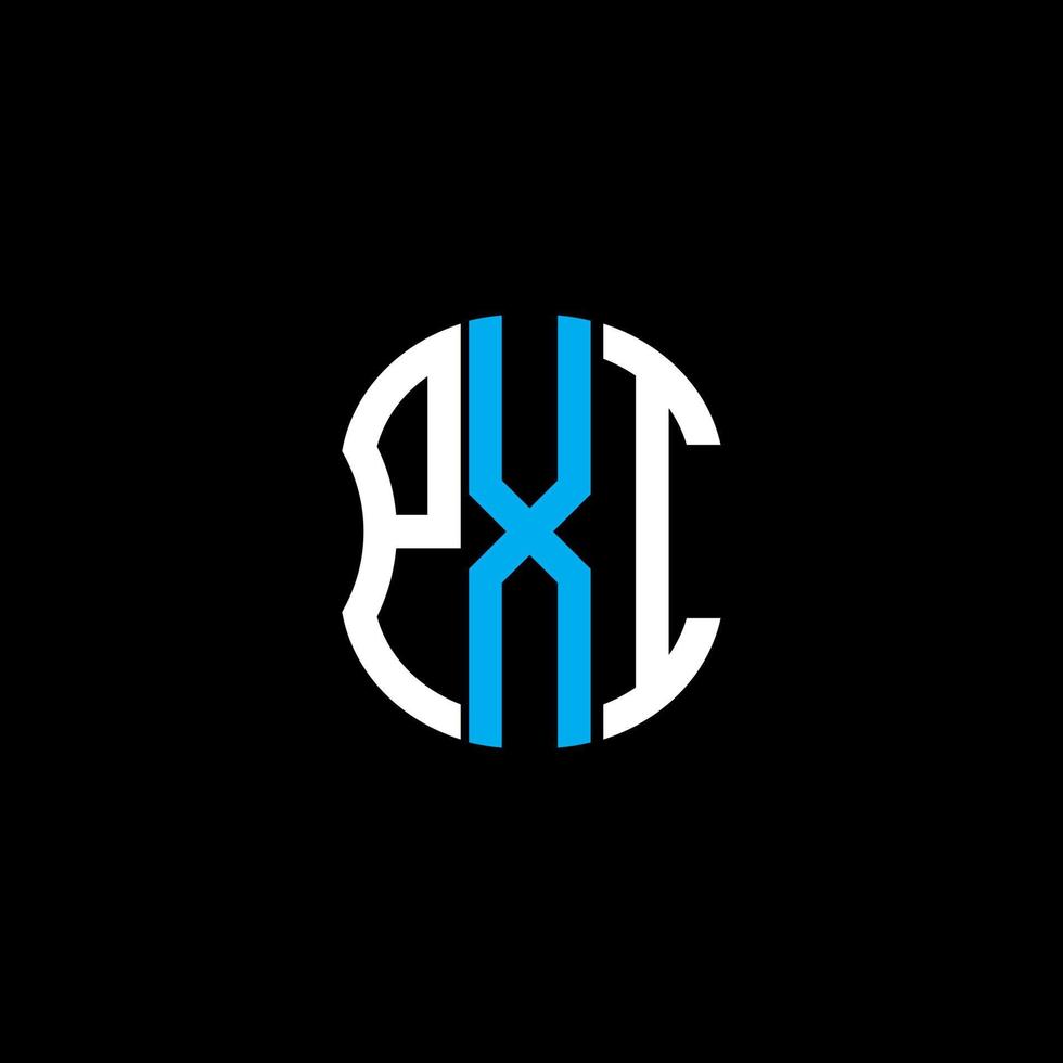 Pxi-Brief-Logo abstraktes kreatives Design. pxi einzigartiges Design vektor