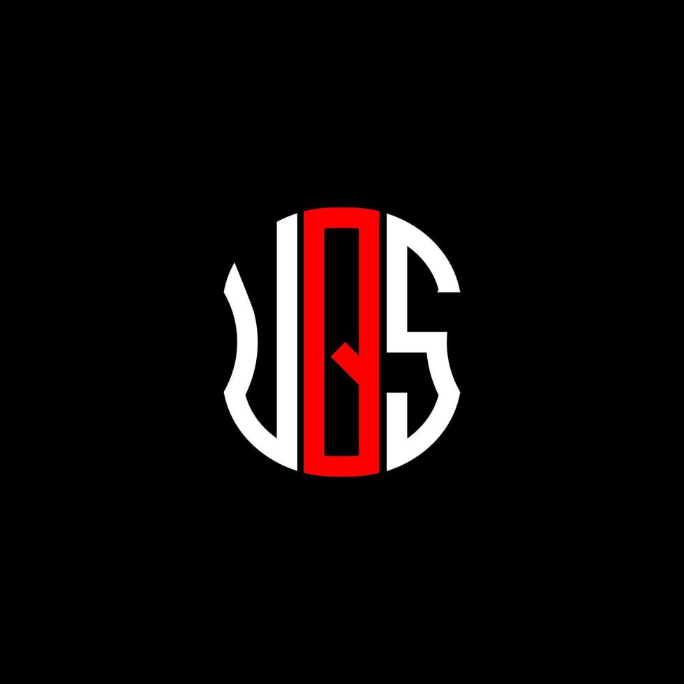 uqs brev logotyp abstrakt kreativ design. uqs unik design vektor