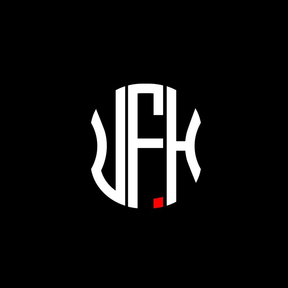 ufh Brief Logo abstraktes kreatives Design. ufh einzigartiges Design vektor