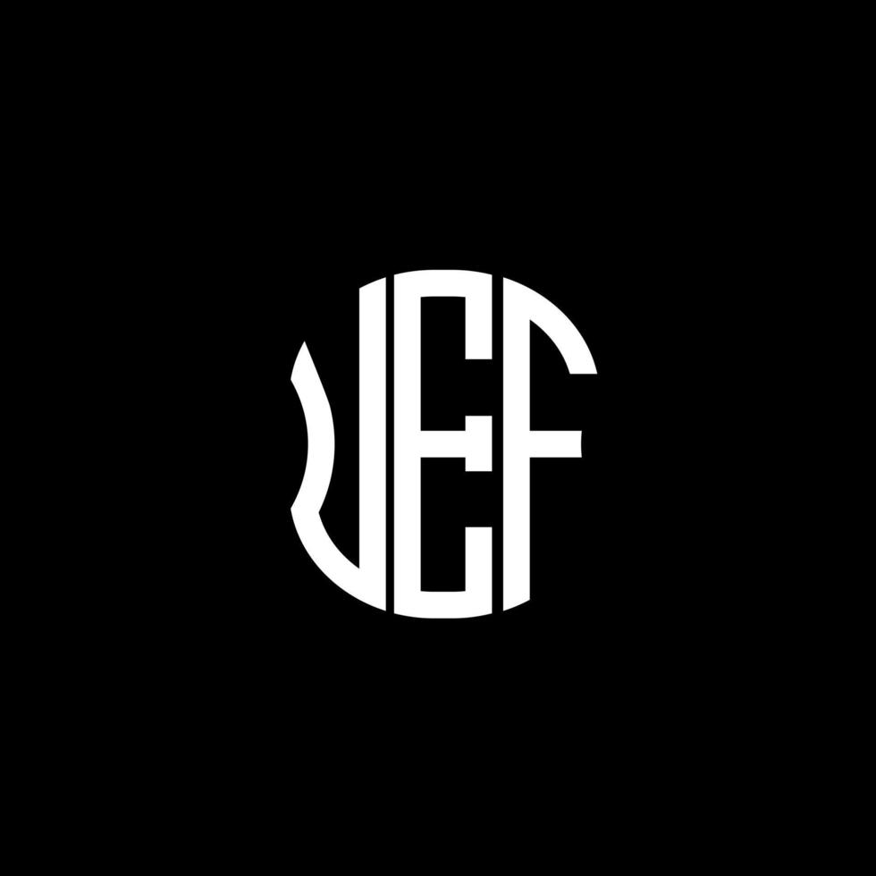 uef brev logotyp abstrakt kreativ design. uef unik design vektor